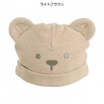 西松屋 有機棉絨毛耳朵帽 - 熊臉 40cm-44cm