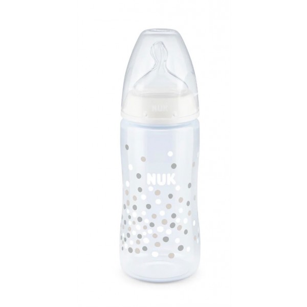 【香港行貨】德國NUK Premium Choice闊口PPSU奶瓶/矽膠0-6個月中孔奶嘴 奶樽 (300ml)