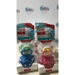 【香港行貨】德國NUK Signature 印花矽膠 安撫奶嘴連盒  6-18M (2個裝) 男仔色
