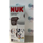 【香港行貨】德國 NUK Perfect Match 超柔母感奶瓶-PP 260ml 米奇3M+