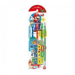 Bandai瑪利歐  Super Mario 兒童牙刷 (3支裝) 6-12歲適用