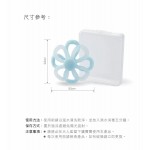 KuKu PLUS 小花瓣造型 矽膠固齒器 牙膠 (適合3個月以上) (粉紅/藍/杏色)
