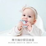 KuKu PLUS 摩天輪造型 矽膠固齒器 牙膠 (適合3個月以上) (粉紅/藍/杏色)