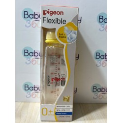 【香港行貨】Pigeon 窄口母乳實感 玻璃標準奶樽 240ml (S/0-3m) 