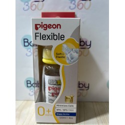 【香港行貨】Pigeon 窄口母乳實感 玻璃標準奶樽 120ml (S/0-3m) 