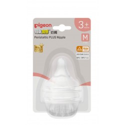 PIGEON 貝親 第三代 母乳實感 寬口徑奶咀 (M碼) 3個月以上 81200 (2個裝)