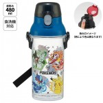 Skater  Pokemon 透明 直飲 彈蓋型 水壺 水樽 水瓶480ml (附肩帶)