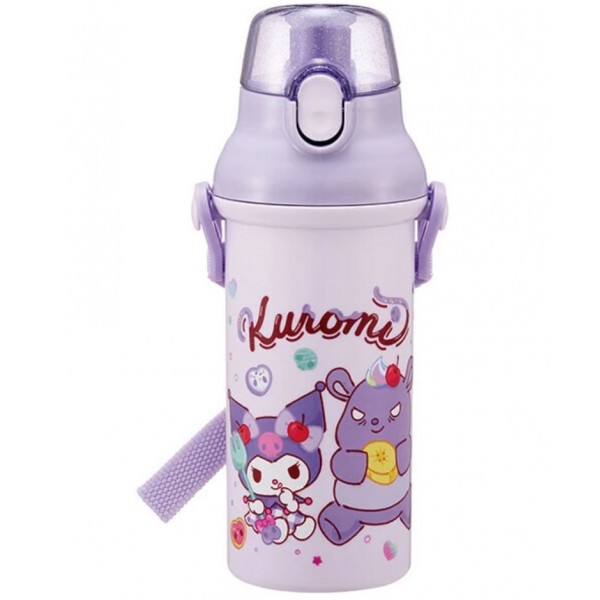 Skater Kuromi直飲 彈蓋型 水壺 水樽 水瓶480ml (附肩帶)