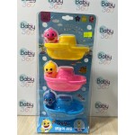 Pinkfong BABY SHARK - 淋浴小船手指玩具套裝