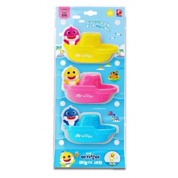 Pinkfong BABY SHARK - 淋浴小船手指玩具套裝