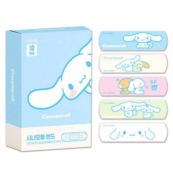 韓國製 SANRIO  Cinnamoroll 玉桂狗 兒童膠布 絆創膏 創可貼 (一盒10片) 
