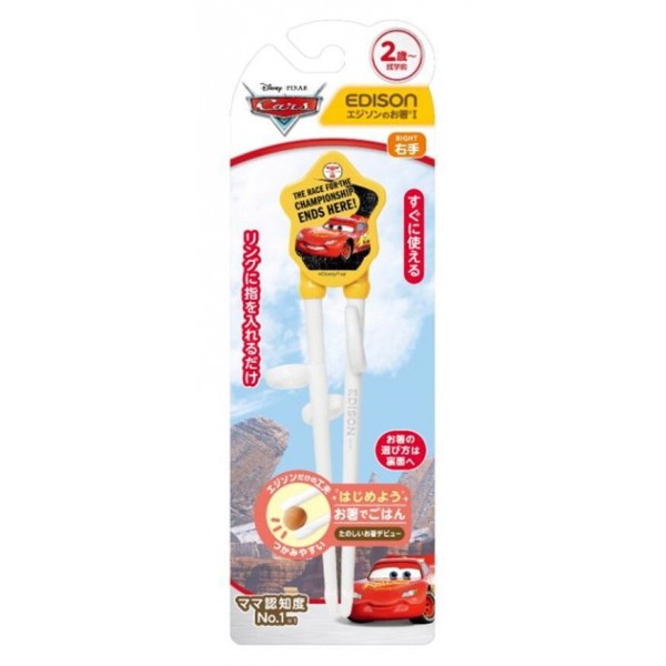 EDISONmama 迪士尼 反斗車王 Disney CARS 兒童學習筷子 訓練筷子 (右手用)