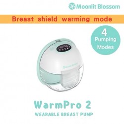 Moonlit Blossom 升級智慧熱敷無線免提泵奶器 WarmPro 2穿戴式 免提 電動吸奶器 奶泵 (單邊) 一部