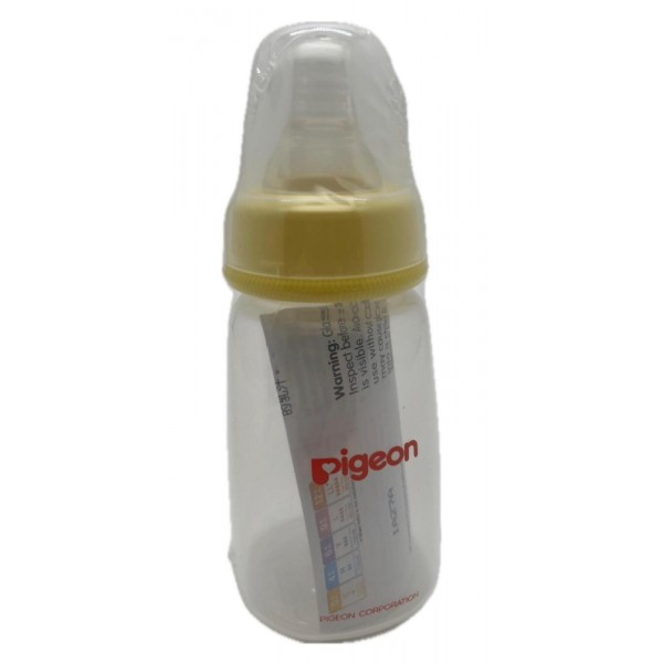 【香港行貨】Pigeon 窄口母乳實感PP標準奶樽120ml (S/0-3m)(黃色)