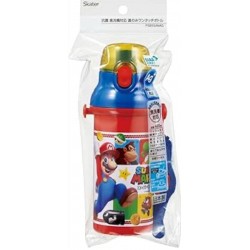 Skater Super Mario直飲 彈蓋型 水壺 水樽 水瓶480ml (附肩帶)