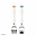 EDISONmama x Miffy 米菲兔 不銹鋼防滑手感餐具 叉匙套裝 (18m+)